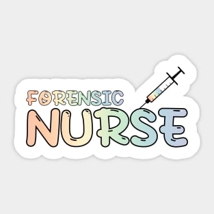 Forensic Nurse Rainbow Sticker
